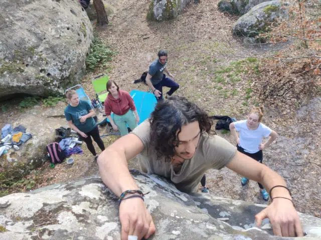 Escalade à Fontainebleau