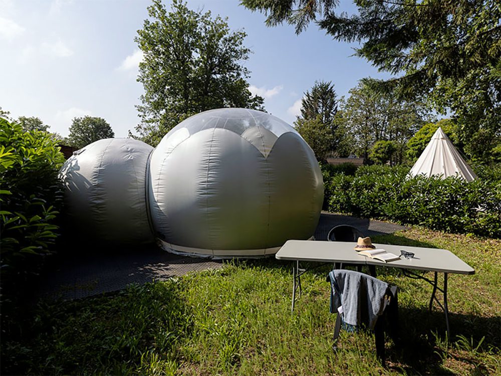 Bulle transparente pour un logement insolite proche de Paris au camping La Rivière Dorée
